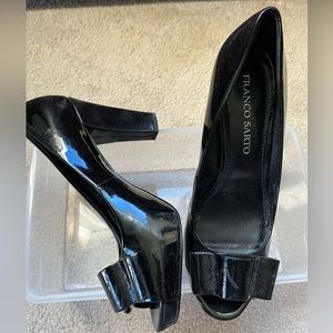 FRANCO SARTO black patent leather heels SZ 8.5